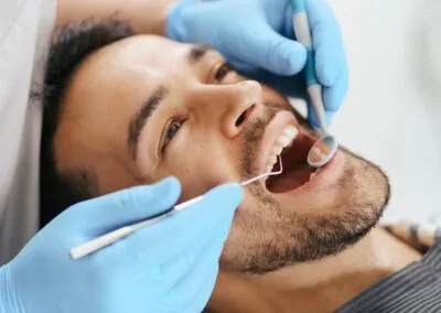 male dental treatment